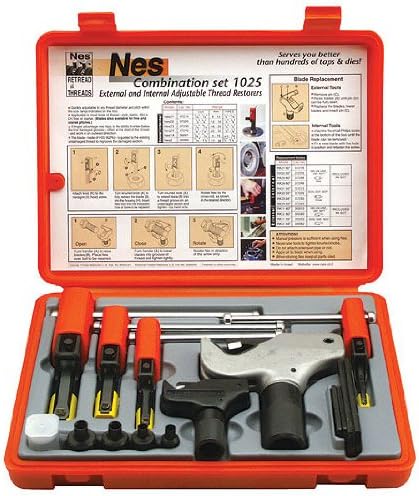 Combination Thread Repair Set - External 4-38mm 5/32-1-1/2 In, Internal 8-32mm