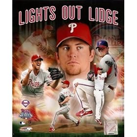  Brad Lights Out Lidge Phillies Collage 8x10 Photo
