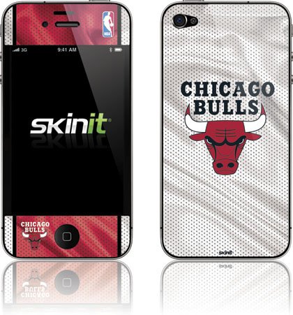 Skinit Chicago Bulls Away Jersey Vinyl Skin for Apple iPhone 4 / 4S