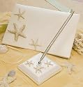 Beach Guestbook and Pen - Ivory