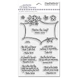 Stampendous SSC066 Perfectly Clear Polymer Stamps, Inspired Verse