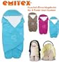 EMITEX MULTI Sommer Einschlagdecke - OHNE Ausf�deln -- AQUA -- 3 und 5 Punkt Gurt Autositz -- Universal f�r Babyschale, Autokindersitz, z.B. f�r Maxi-Cosi, R�mer, f�r Kinderwagen, Buggy oder Babybett
