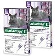 12 MONTH Advantage II Flea Control Large Cat (for cats over 9 lbs) PURPLE