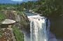 Post Card: CT-788 SNOQUALMIE FALLS LODGE AND VISTA POINT WASHINGTON (Color by Bernie McNeil Plastichrome by Colourpicture)