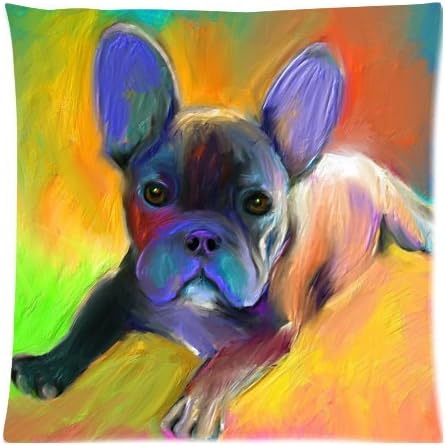french bulldog Fashion beautiful Pillow Case Pillow Cover 18 x 18 Inch (Twin?sides)