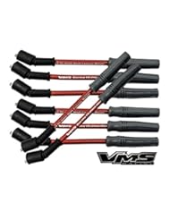 Automotive Parts and Accessories: VMS Racing 10.2mm High Performance Engine SPARK PLUG IGNITION WIRES Wire Set in RED for 4.8L 5.3L 6.0L and 6.2L VORTEC Chevy Chevrolet GMC Engines (Set of 8 - Longer wires for Vortec TRUCKS) - VMS Racing