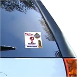 Philadelphia Phillies 2008 World Series Champions 3.75 x 3.5 Small Cling