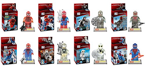 OliaDesign Kids Super Heroes Spiderman Action Mini Figures