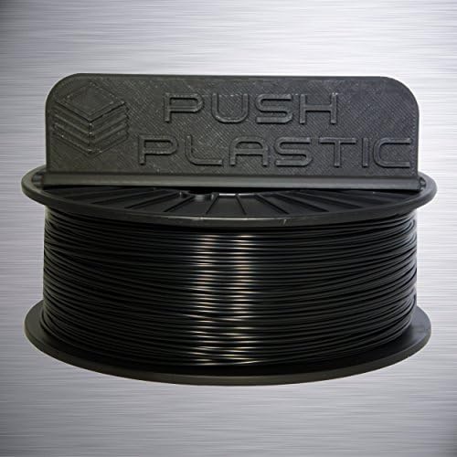 Push Plastic 1.75mm Black PLA Filament 1kg (2.2 lbs) USA Made