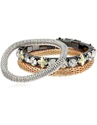 Steve Madden Crystal Stretch Bracelet Set