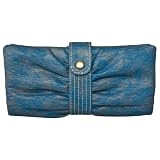 Xhilaration Pleated-Tab Checkbook - Blue