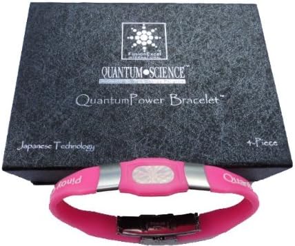 One Pink Pinoy Power Bracelet - Fusion Excel® Cell and EMF Protection - Adjustable w/ Metal Clasp. Fusion Excel® Authenticity &amp; Registration Card with "scratch" ID and Password for Registration on Website.