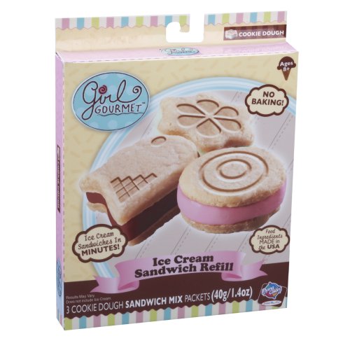 Childrens Toyshop  Toys : Girl Gourmet Ice Cream Sandwich Maker Refill Pack Cookie Dough