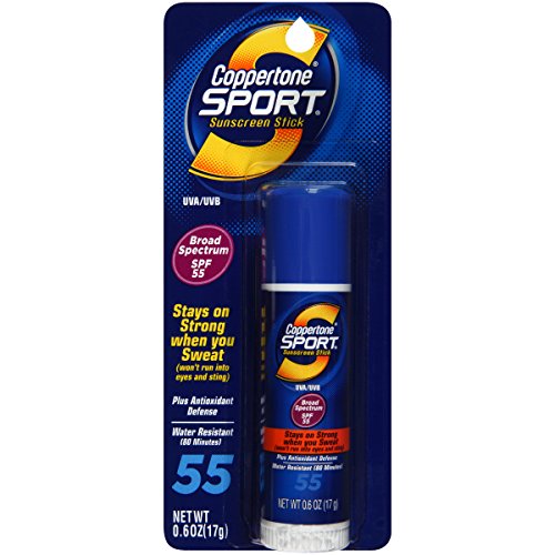 Coppertone Sport Stick SPF 55, .6-Ounce  (Pack of 3)