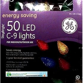 50 LED C-9 Holiday Christmas Lights (MULTI Color)