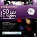 GE EnergySmart 50 LED C-9 Holiday String Lights Indoor/Outdoor Use