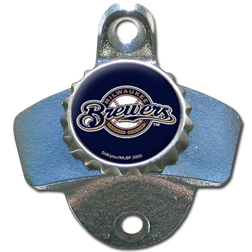 MLB Milwaukee Brewers Wall Bottle Opener