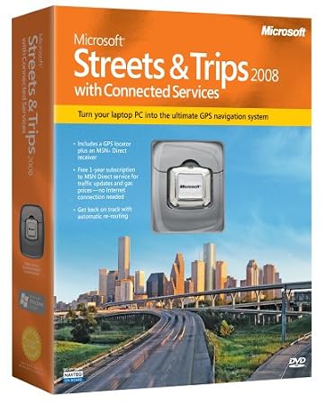 Microsoft Streets & Trips 2008 GPS with Connected Services
