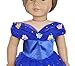 Ebuddy Halloween Costume Set Inspired By Cinderella Doll Clothes Dress Fits 18 Inch Doll