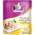 Whiskas Purrfectly Chicken in Natural Juices Food for Cats, 3-Ounce Pouches (Pack of 24)