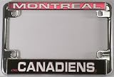 Montreal Canadiens Chrome Motorcycle RV License Plate Frame
