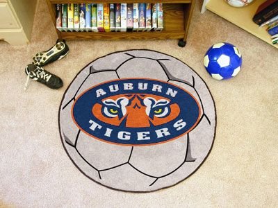 Buy Auburn Tigers NCAA Soccer Ball Round Floor Mat (29) Tiger Eye by Fan Mats