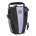 M-Rock Top Load Appalachian 650 Holster Case for Compact dSLR camera with Lens up to 5", Attached - Black / Black / Grey