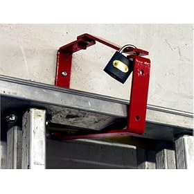 Universal Lockable Ladder Storage Bracket