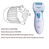 Rechargeable Water Resistant Electric Callus Remover - Foot File for Scrubbing Feet, Micro-Pedi Foot Care Tool - Gently & Effectively Shaves and Buffs Away Dead, Hard Skin, Dry Callused Feet and Cracked Heels - For Men and Women - 3 Pumice Stone Rollers Included - Experience Pedicure Spa Like Results In Seconds!
