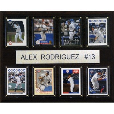 MLB New York Yankees 8 Card Alex Rodriguez Plaque