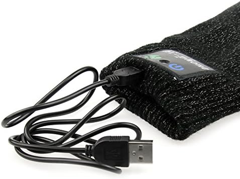 USB Charging Touch Bluetooth Gloves Talking Handset Handfree Call Mic Speaker With motion for Smartphone Cell Phone(pattern3 black)