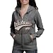 NCAA Arkansas Razorbacks Ladies Ash Swept Full Zip Hoodie Sweatshirt