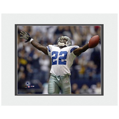 Photo File Dallas Cowboys Emmitt Smith All-Time Rushing Yard #2 Matted Photo
