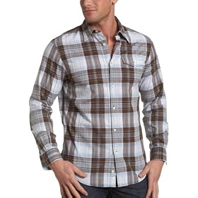 Claiborne by John Bartlett Men's Shadow Plaid Woven