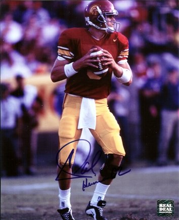 Carson Palmer Autographed USC Trojans 8x10 Photo with 