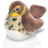 RSPB Song Thrush Plush Soft Toy Bird With Authentic Sound