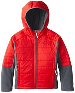 Columbia Little Boys' Fast Trek Hybrid Jacket, Bright Red, X-Small