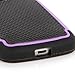 E LV Shock-Absorption Dual Layer Armor Defender Case for Moto E 1st Generation (XT1021 / XT1022 / XT1025) Bundle with Stylus and Microfiber Digital Cleaner - Purple