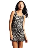 IMAGE OF Kensie Women's Sleeveless Lace Sheath Dress, Black Mix, 14