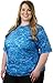 Aqua Design Womens Loose Fit Rash Guard UPF 50+ Surf Swim Rashie Shirt XL (Royal Ripple)