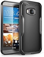 HTC One M9 Case, SUPCASE Unicorn Beetle Series Premium Hybrid Protective Clear Case for HTC One M9 , Retail Package (Black/Black)