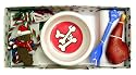 FESTIVE DOG GIFT SET - the perfect feeding & fun combo in great  paw print gift box!, Red