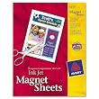 Avery Consumer Products Products - Magnet Sheets, Printable, Inkjet, 8-1/2"x11", 5/BX, White - Sold as 1 PK - Create personalized magnetic business cards, logos and more. They stick to most metal surfaces and are matte-coated to create rich colors and vibrant photo reproduction. Get great results that are easy to create. Print one or multiple designs on blank sheets and then cut out with scissors or trim out with paper trimmer. Magnet sheets feed easily through most inkjet printers.