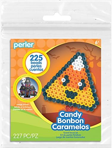 Perler Beads Candy Corn Halloween Activity Kit Craft for Kids, 227 pcs