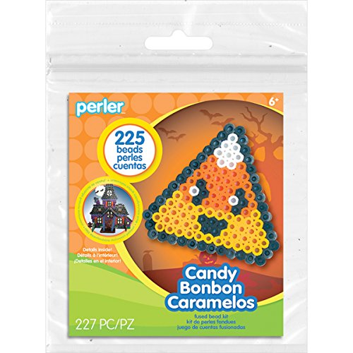 Perler Beads Candy Corn Activity Kit with Pegboard (225 Count), 80-72938