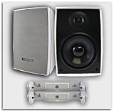 2 Pair (4) New Acoustic Audio 350 Watt 2-Way All Weather Surround Indoor Outdoor Speakers AW525W4PKG