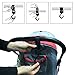 ilovebaby Hook Set for Baby Stroller 2 U Shape Hooks and 2 D Shape Hooks Easy to Install, Fit All Strollers Multi-Purpose Hanger for Baby Diaper Bags or Groceries-Solid, Pack of 4 Color Black