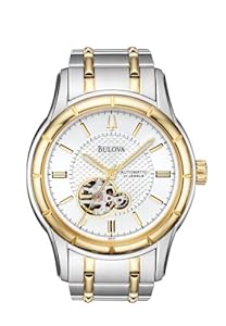Bulova Men's 98A110 Mechanical Hand-Wind Automatic Silver White Dial Watch