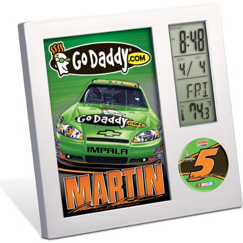 NASCAR Mark Martin Digital Desk Clock