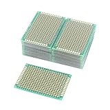 uxcell プロトタイピングPCB回路基板 ユニバーサルPCBボード ユニバーサル 両面 長方形 25個 6cmx4cm